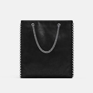 Zara studded tote bag